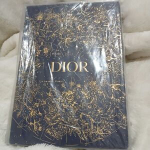 Dior Gold Floral Design on Blue
